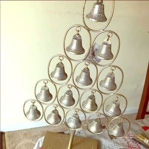 Frosted forest gold and silver